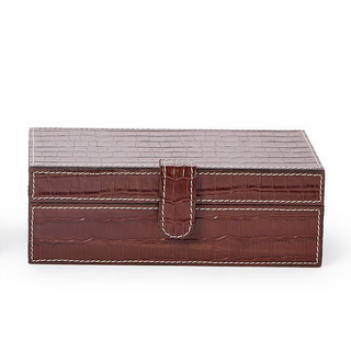 Leather Patterned Storage Boxes - dolly mama boutique