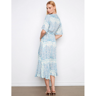 Flutter-Sleeve Wrap Dress - dolly mama boutique