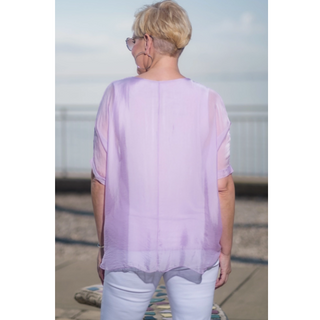 Adriana Double Raw-Edge Top