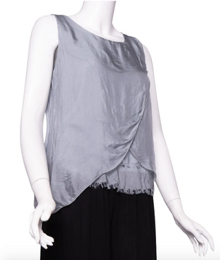 Alessandra Silk Crossover Tank