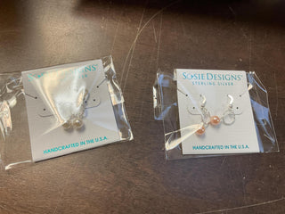 Silver Pearl Drop Earrings