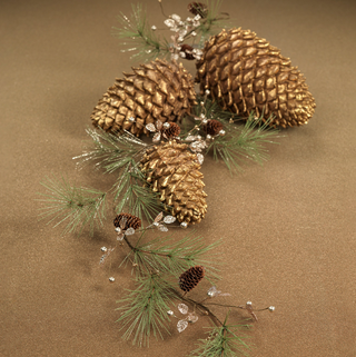 Glitter Needle Pine Garland - dolly mama boutique