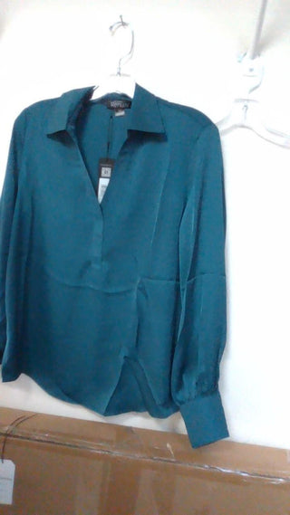 V Neck Satin Blouse