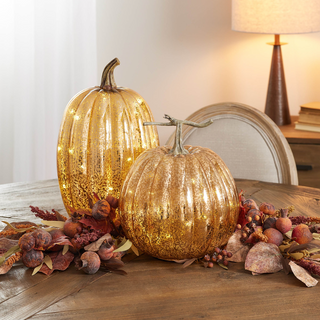 Metallic LED Pumpkins