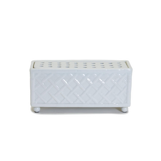 Faux Bamboo Flower Arranger - Rectangular # 53727