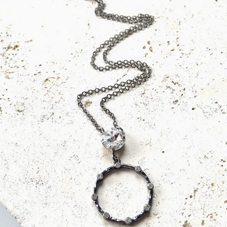 Circle Crystal Necklace
