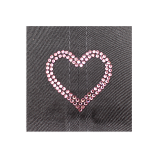 Rachel Cap with Crystal Double Heart