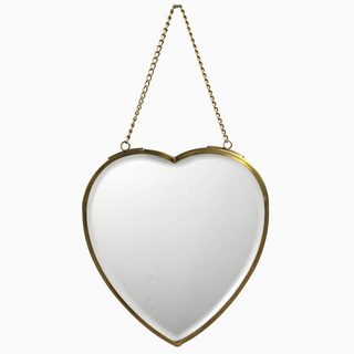 Heart Mirror On Chain - dolly mama boutique
