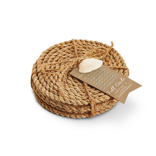 Full Circle Jute Coaster Set - dolly mama boutique