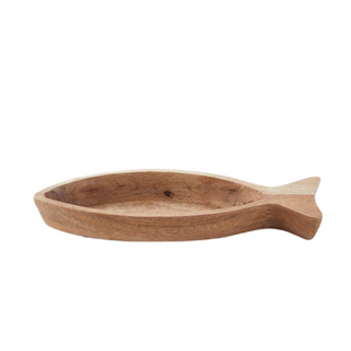 Natural Wood Fish Bowl