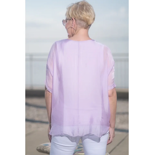 Adriana Raw-Edge Top - dolly mama boutique