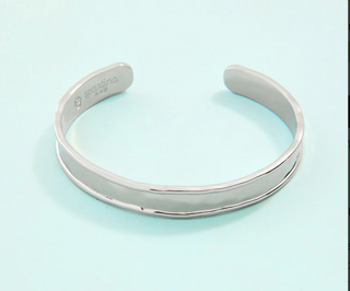 Silver Twin Pines Cuff Bracelet