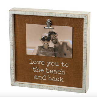 Photo Frame Sign "To the Beach and Back" - dolly mama boutique