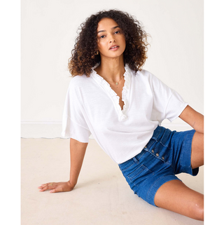 Amelia Ruffle Tee - dolly mama boutique