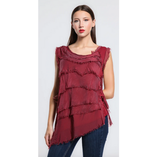 Arianna Sleeveless Silk Top - dolly mama boutique