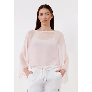 Sofita Cropped Silk Kaftan