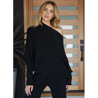 Asymmetrical Sweater - dolly mama boutique