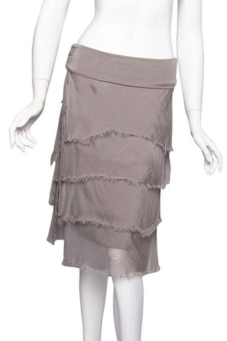 Marisa Silk Ruffle Skirt - Short - dolly mama boutique