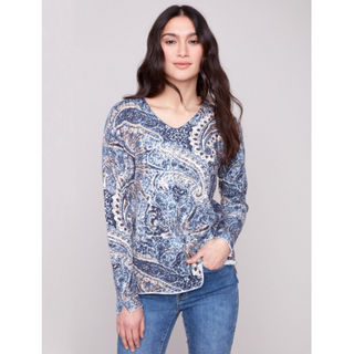 Bohemien V-Neck Sweater - dolly mama boutique