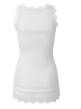 Lace-Edge Silk Tank - dolly mama boutique