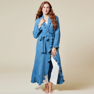 Ruffle Chenille Robe