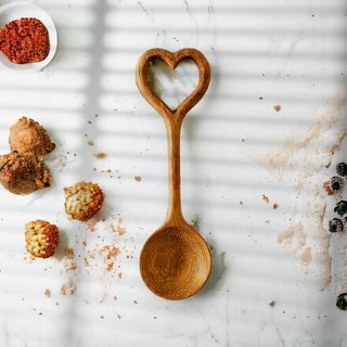 Hand Carved Heart Spoon