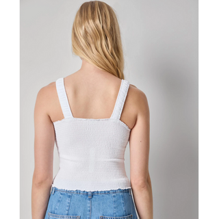 Organic Smocked Tank
