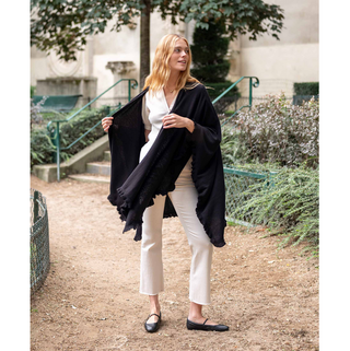 Charleston Ruffle Wrap - dolly mama boutique