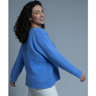 V-Neck Scramble Stitch Sweater