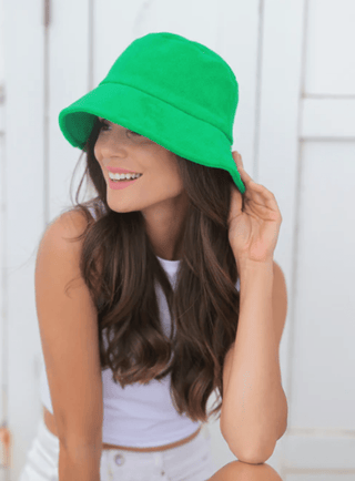 Terry Cloth Bucket Hat - dolly mama boutique