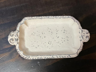 Painted Cast Iron Tray 8” x 4”