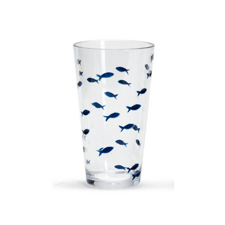 Blue Fish Acrylic Drinking Glass - dolly mama boutique