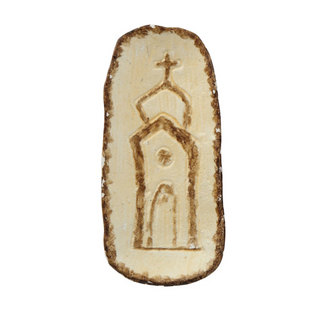 Iron Dish with Church Design - dolly mama boutique