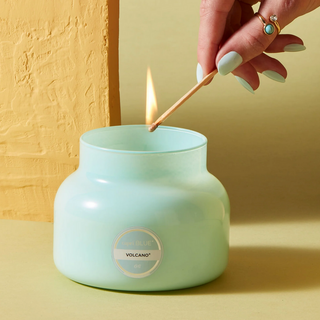 Volcano Signature Jar Candle - Aqua - dolly mama boutique