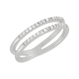 Dazzling Duo CZ Ring - view 2