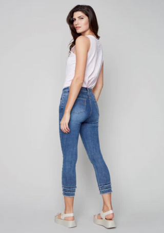 Frayed-Hem Ankle Jean C5147Z