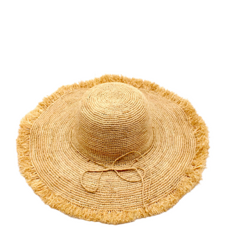 Meghan Straw Fringe Hat - dolly mama boutique