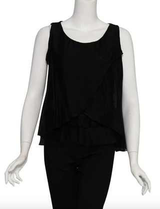 Alessandra Silk Crossover Tank