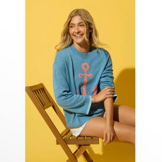 Long-Sleeve Anchor Sweater