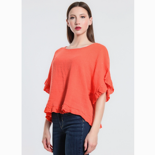 Kinslee Ruffle Top - dolly mama boutique