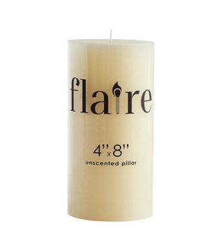 Candle Unscented Piller 4x8 CD20 - dolly mama boutique