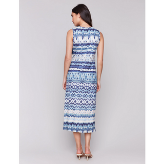 Sleeveless Dress with Faux Knot Detail - dolly mama boutique