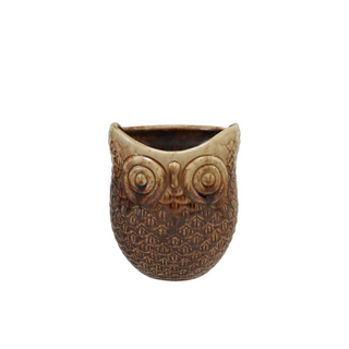 Stoneware Owl Planter