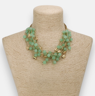 Chunky Green Statement Necklace