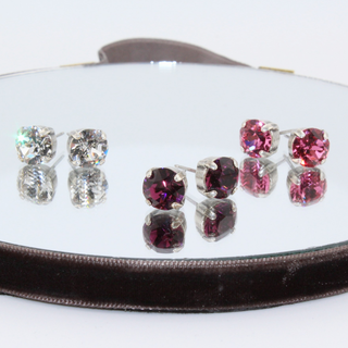 Small Round Studs - Silver - dolly mama boutique