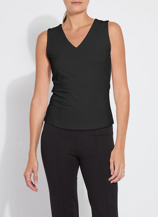 Essential V-Neck Shell - Black
