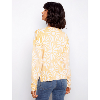 Reversible Daisy V-Neck Sweater - dolly mama boutique