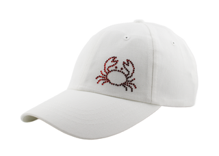 Rachel Cap with Crystal Crab - dolly mama boutique