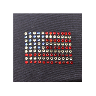 Rachel Cap with Crystal USA Flag