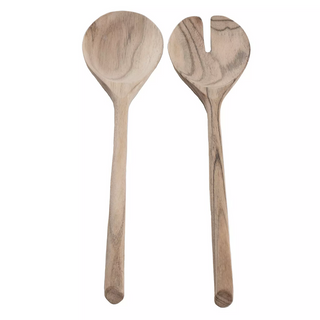 Acacia Wood Salad Serving Set